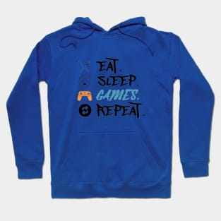 Eat Sleep Games Repeat Hoodie